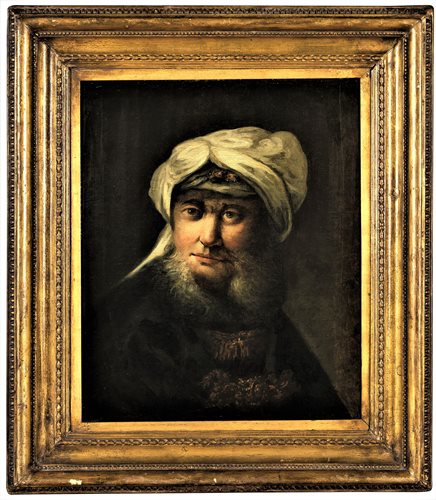 Ritratto virile di personaggio con turbante